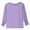 Purple, variant on Bearichfupo Girls' 3/4 Sleeve T Shirts Summer Cute Crewneck Basic Tees Ruffle Casual Blouse For 3 To14Y,Girls Cute Casual Tops,Sizes 3-4 Years
