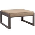 thumbnail image 1 of Hawthorne Pouf de Patio Extérieur de la Collection en Marron et Moka, 1 of 3