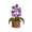 Purple, variant on Zeiyignr Crochet Artificial Flower, with Little Night Lights, Cute Gifts for Women Wife Girlfriend Birthday Mother'S Day