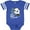 Football Blue and White, variant on My Aunt Loves Me Cute Panda Boys or Girls Baby Bodysuit
