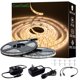 thumbnail image 1 of GUOTONG Tiras de Luces LED Blancas, Cinta LED 300 SMD 2835 cortable a Prueba de Agua, Cinta Flexible de 6000 K 12 V 16,4 pies/5 m, iluminación para gabinetes de Cocina, Exterior/Interior, 1 of 5