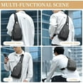 thumbnail image 3 of FSD.WG Mochila de Hombre Bolso Cruzado Multifuncional Bolsa de Viaje para Senderismo Diseño Impermeable Estilo Clásico Simple para el Uso Diario, 3 of 6