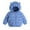 04Blue, variant on Hicidod Winter Jacket for Girls Lightweight Puffer Thicken Down Coat Bear Hoods Solid Color Toddler Warm Boys Outerwear