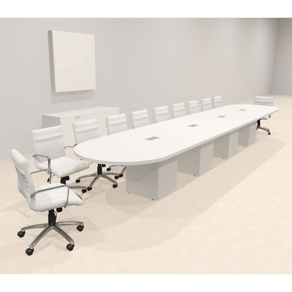 Modern Racetrack 20' Feet Conference Table, #OF-CON-CRQ41