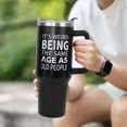 thumbnail image 4 of Gifts for Men, 40 oz Tumbler with Handle and Straw - It''s Weird Being The Same Age As Old People - Birthday Gifts for Him, Husband, Grandpa, Dad, Father -Husband Him 40th 50th 60th 70th, 4 of 6