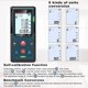 thumbnail image 4 of Digital Laser Distance Meter, LM50 50m Digital Laser Meter, Length/Area/Volume/Pythagorean Theorem with LCD Backlight, IP5450m, 4 of 4
