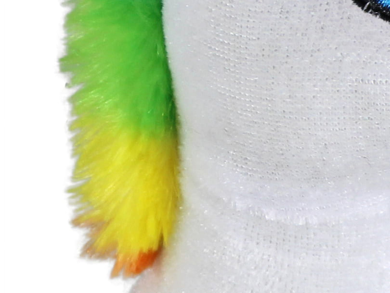 Plush Pal 9" Soft & Fluffy White Unicorn Stuffed Animal Toy with Rainbow Tail And Mane