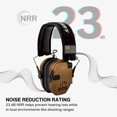 thumbnail image 3 of Walker's Razor Slim Electronic Muffs (Battle Brown) Bundle with Hearing Protection Case (Black) (2 Items), 3 of 6