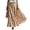 Khaki, variant on Maxi Skirts for Women Elastic Waist A Line Plaid Skirts Summer Casual Pleated Gingham Flowy Long Skirts, M