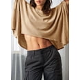 thumbnail image 4 of Camiseta Dokotoo Summer para mujer, talla grande, gris ahumado, 4 of 6