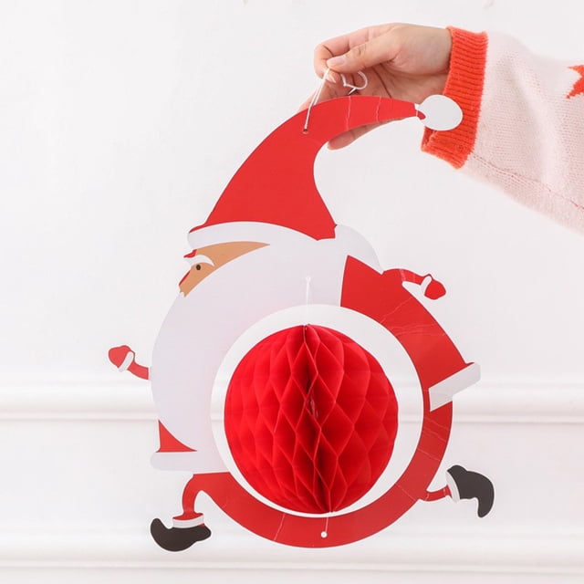 Teissuly Christmas Decoration Santa Claus,Elk,Snowman Decoration Hanging,Ceiling Hanging Decorations,Indoor Outdoor Christmas Party Supplies Teissuly WER202310162899