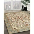thumbnail image 3 of Ahgly Company Machine Washable Indoor Rectangle Traditional Khaki Gold Area Rugs, 4' x 6', 3 of 7