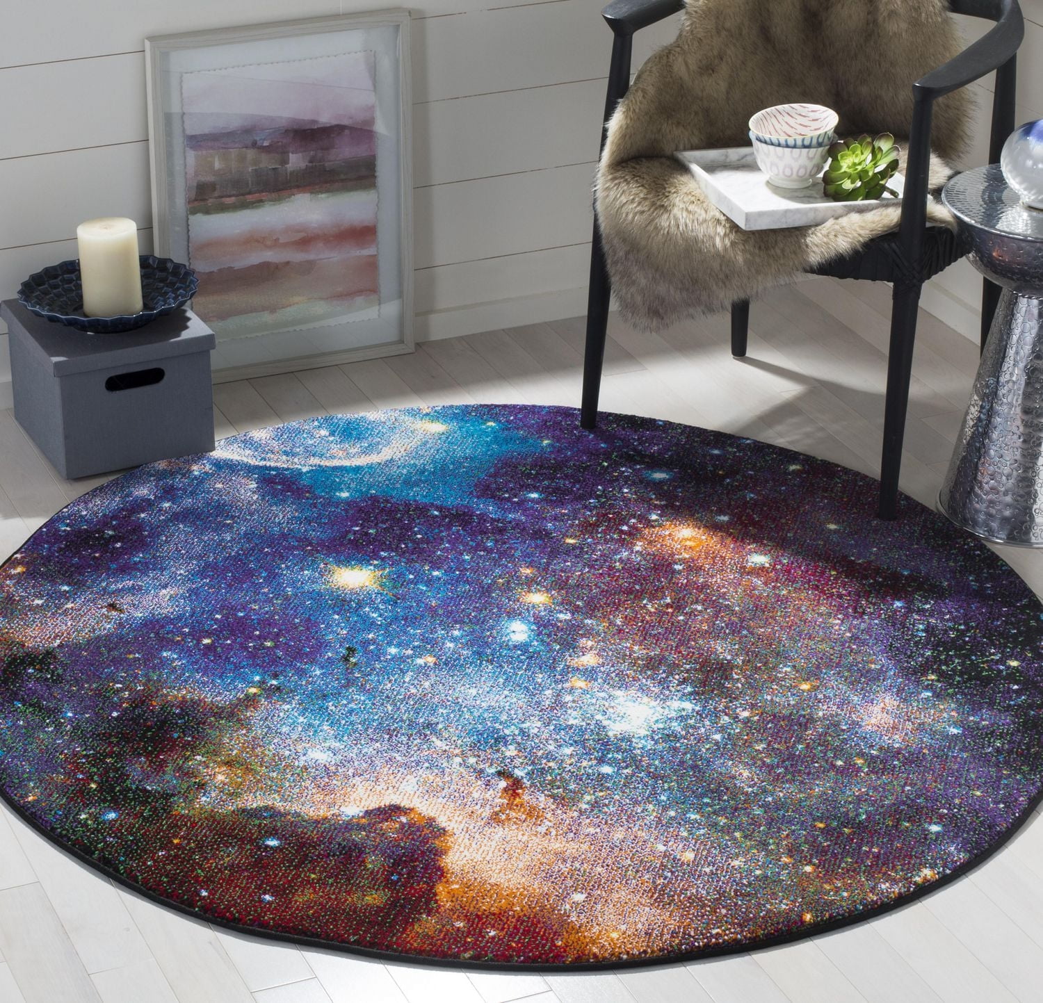Safavieh Galaxy Kalden Tapis de Zone D’Astronomie