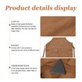 thumbnail image 4 of Miangastore Apron Thickened Washable Canvas Cross Strap Design 1Pcs 30.7In X 25.2In, 4 of 8