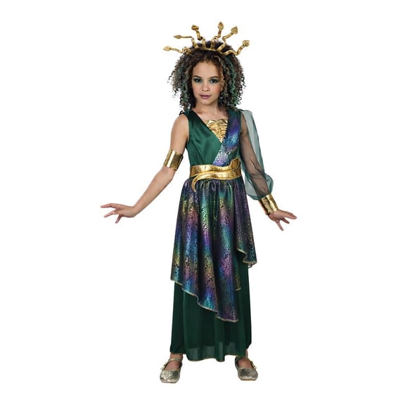 Medusa Goddess Costume for Chidren, Girls, Large(10/12), by Way to Celebrate