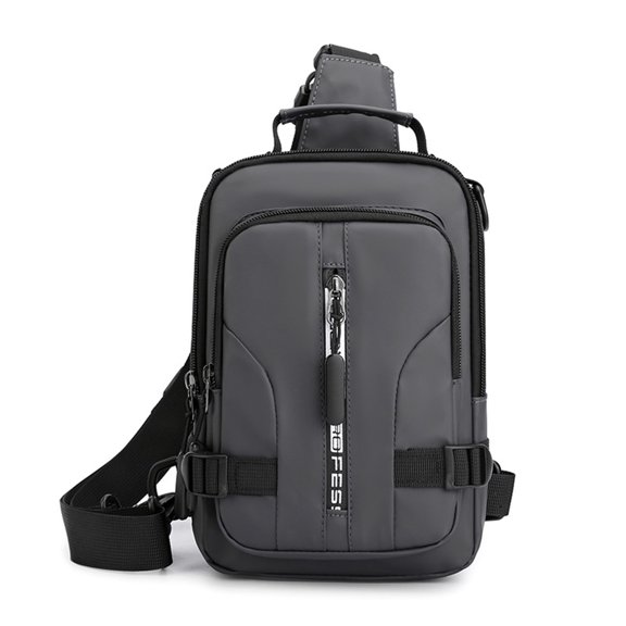 VOAVEKE Backpacks For School,School Supplies, Men's Multifunctional Chest Bag Messenger Bag Fashion Casual Shoulder Messenger Bag Tarpaulin Small Backpack