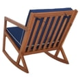 thumbnail image 6 of SAFAVIEH Vernon Outdoor Patio Rocking Chair, Natural/Navy, 6 of 10