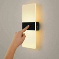 thumbnail image 1 of Aplique de pared LED para interiores, recargable por USB, control táctil, 3 niveles de brillo, pasillo, 3000 K, 1 of 5