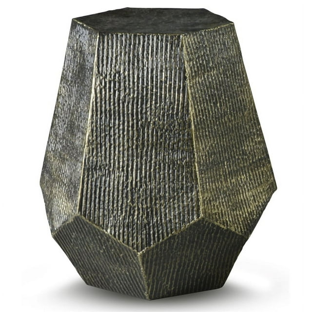 Steve Silver Table d'Appoint Hexagonale en Laiton et Métal