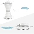 thumbnail image 3 of Botella de agua plegable sin BPA con mosquetón, botella deportiva, vaso para acampar, botella de agua deportiva, botellas de agua para exteriores blancas 500 ml, 3 of 5
