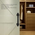 thumbnail image 3 of Sliding Barn Door Handle, Barn Door Pull Flush Handle Easy To Install Aluminum Stylish Widely   for Gates, 3 of 7
