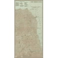 thumbnail image 2 of Vision Studio 9x14 White Modern Wood Framed Museum Art Print Titled - Tinted Map of San Francisco, 2 of 4