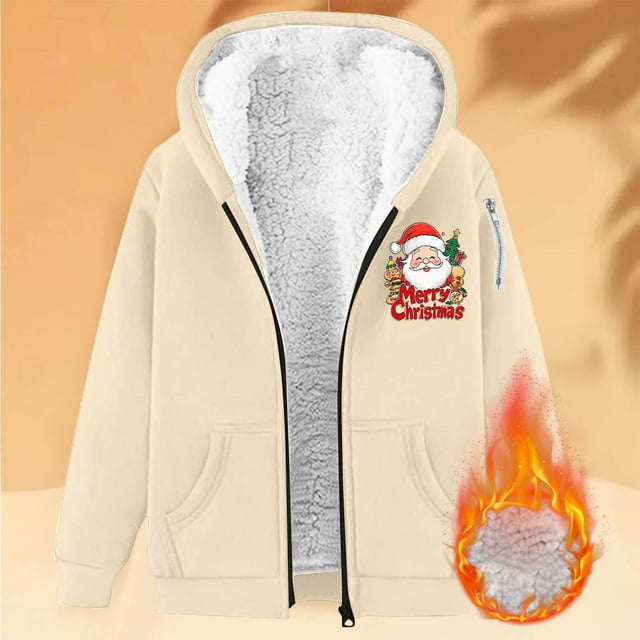 Sudadera informal con capucha y manga larga para mujer, estilo navideño, de gran tamaño, color liso, con cremallera, capucha y forro polar grueso, chaqueta de manga larga con hombros descubiertos, blu