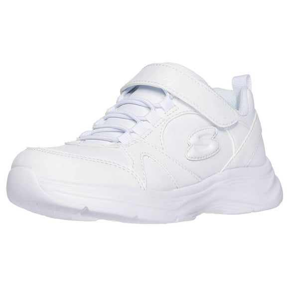 Zapatilla Skechers Glimmer Kicks para niñas, blanca, talla 4.5 EE. UU.