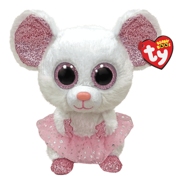 Ty : Beanie Boo's / Nina mouse ballerina white (+ /- 33 cm / 13'')
