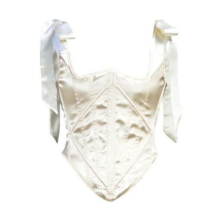 Daisy Corsets Plus Size Corset Tops for Women Plus Size Tops for Women Women Casual Sexy Eyelet Lace-up Floral Print Fishbone Court Vintage Corset Straps Tank Top Shapewear