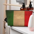 thumbnail image 7 of Vintage Italian Flag Travel Handbag Leather Purse Organizer Tidy Bag Purse Toiletry Clutch For Women, 7 of 7