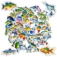 thumbnail image 6 of 35pcs Colorful Fish Stickers Animal Stickers Marine Stickers for Laptops Suitcases Notebooks, 6 of 9
