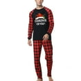 thumbnail image 2 of Odeerbi Matching Family Christmas Pajamas Sets Plaid Sleepwear Mens Xmas Printed Loungewear Tops and Pants Family Matching Jammies Set for Dad, 2 of 7