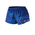 thumbnail image 1 of Pantalones cortos de entrenamiento Mizuno Drylite 2.5 pulgadas para mujer azul M, 1 of 2