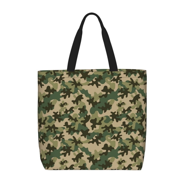 Balery Camouflag Bolsa de Mano para Mujeres con Cremallera, Bolsa de Gimnasio con Compartimentos, Bolsa para Laptop, Bolsa para Trabajo