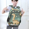 thumbnail image 6 of FORMRS Unisex School Backpack 17" Student Travel Bag with Laptop Compartment, Dinosaur with Stars, 6 of 7