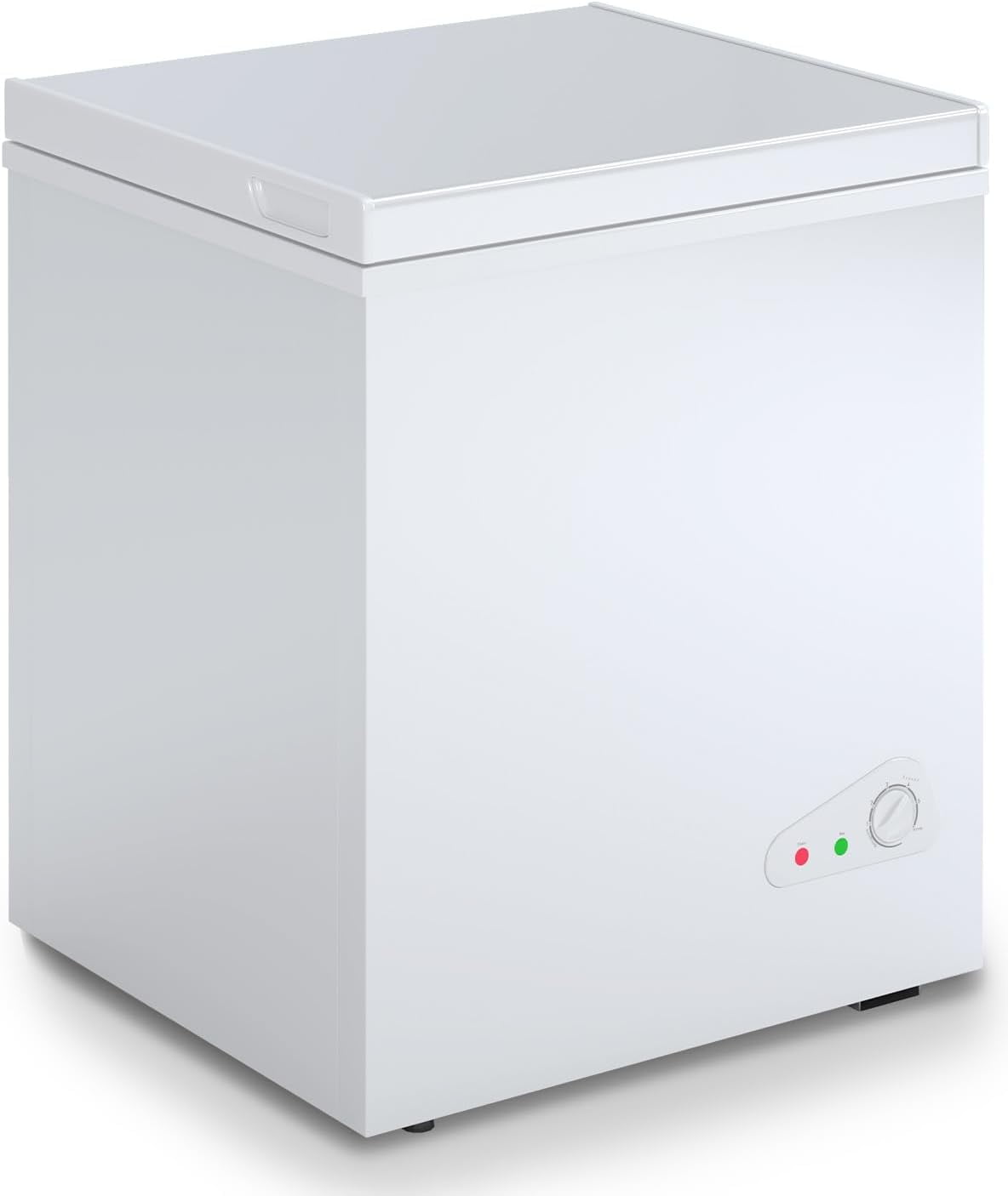 TABU Chest Freezer, 3.5 Cu ft Deep Freezer with Adjustable Temperature