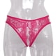 thumbnail image 5 of Tanga sexy de encaje con entrepierna abierta y cintura baja, ropa interior erótica, bragas para dormir Rosado, 5 of 9