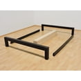 thumbnail image 3 of Base Para Cama Queen Size Muebles GM Tradicional Desarmable Madera de Pino Con Laca Color Negro, 3 of 4