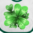 thumbnail image 4 of Inktastic Painted Clover Patch Shamrocks for St. Patricks Day Boys or Girls Baby Bib, 4 of 4