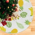 thumbnail image 5 of FMSHPON Tropical Fruit Xmas Christmas Tree Skirt Stand Mat for Holiday Party Decoration Indoor Outdoor 36 inches, 5 of 6