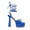 Royal Blue, variant on Women's Platform Heels Lace Up High Strappy Sandals 5 inch Chunky Prom Shoes Butterfly Heeled