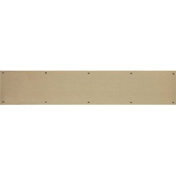 8 x 28 in. Screw Mount Antique Brass Kick Plate