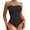 Black, variant on Strapless Shapewear Leotard for Women's Tummy Control Bodysuit Builts in Bra