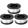 thumbnail image 1 of Paquete de 3 carretes para desmalezar AF-100 compatibles con cortadoras de hilo Black Decker, 30 pies, 0,065 pulgadas, 1 of 6