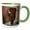 Green/White, variant on 3drose, Bison Bull in Theodore Roosevelt N.p., North Dakota, Usa., 11oz Two-tone Yellow Mug