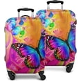 thumbnail image 1 of Travel Luggage Cover Suitcase Protector Fits 18-32 Inch Luggage Wheel Covers Patterned Travel Related Items Flower Luggage Protector Elastic Luggage Anti-scratch Suitcase Cover S, 1 of 5
