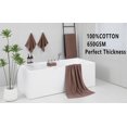 thumbnail image 5 of 27.5x55 Inches Luxury Bath Towels Set of 6 Large, 100 Percent Cotton 650GSM Super Absorbent Soft Shower Towels for Bathroom (Brown, 6pieces), 5 of 12
