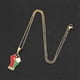 thumbnail image 5 of Gold Palestine Flag Necklace Jewelry For Women, 5 of 5