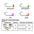 thumbnail image 6 of Shad Dart Case of 25pc Jig Heads Fishing Hooks for Shad Crappie Panfish Bass Lures 1/32oz 1/64 oz, 6 of 9